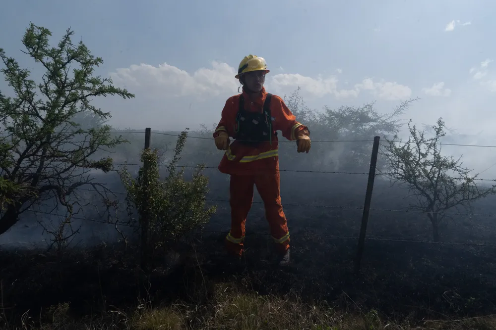Incendio en Villa General Belgrano -  Foto: Gentileza Sebastián Gil Miranda
