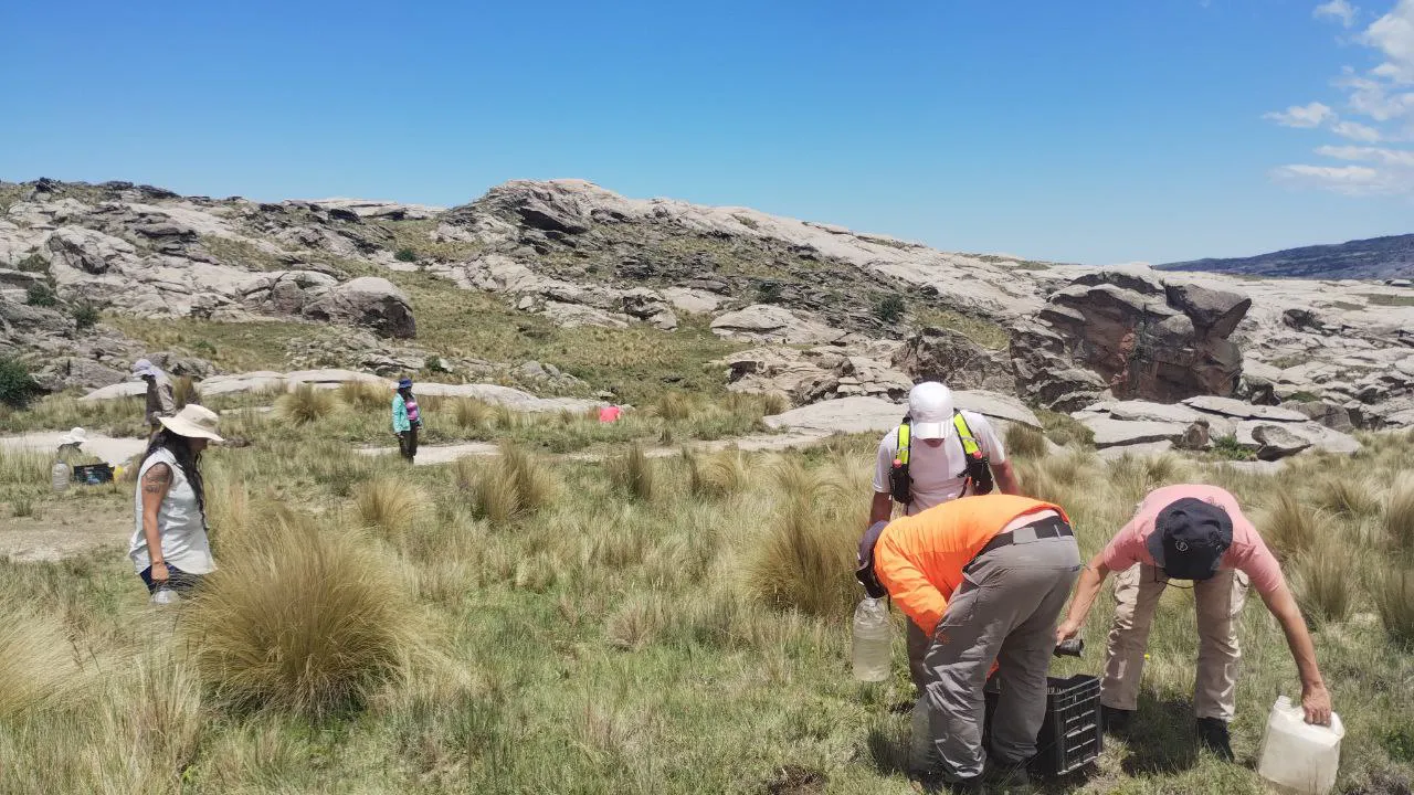 Germán Quiroga con Sembradores de Agua