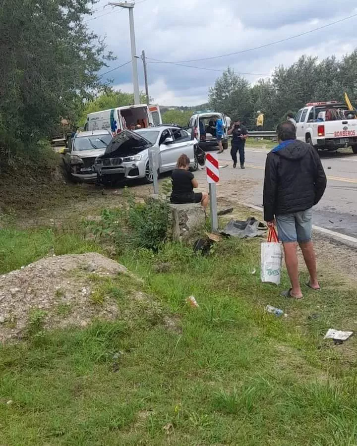 Choque múltiple en Potrero de Garay 