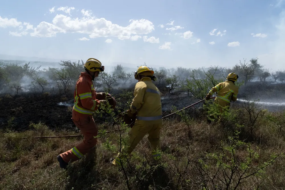 Incendio en Villa General Belgrano -  Foto: Gentileza Sebastián Gil Miranda