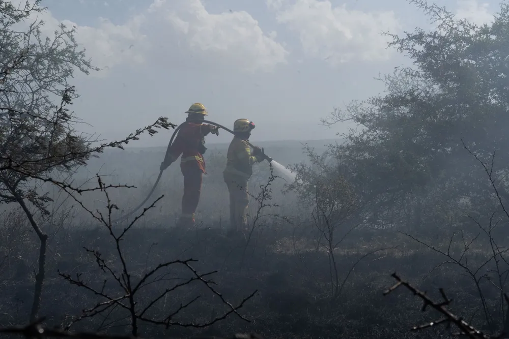 Incendio en Villa General Belgrano -  Foto: Gentileza Sebastián Gil Miranda