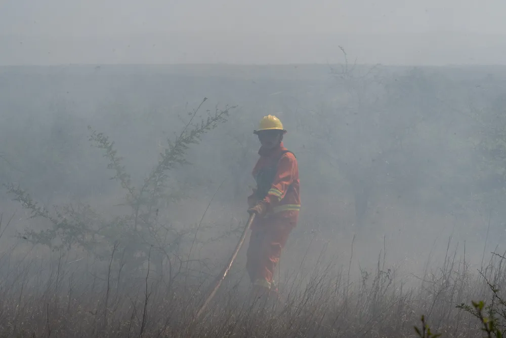 Incendio en Villa General Belgrano -  Foto: Gentileza Sebastián Gil Miranda
