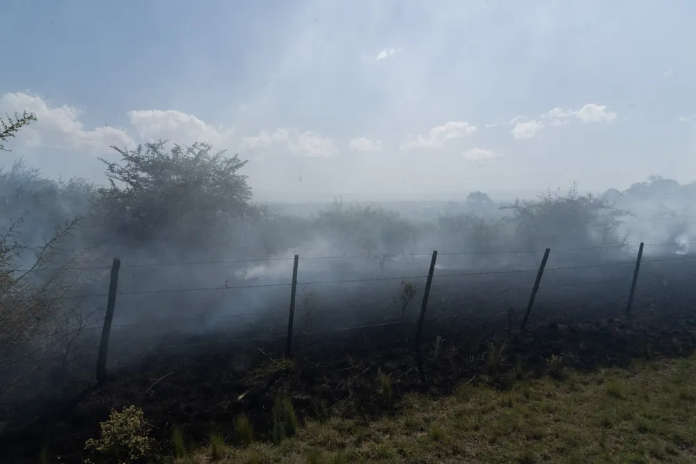 Incendio en Villa General Belgrano -  Foto: Gentileza Sebastián Gil Miranda
