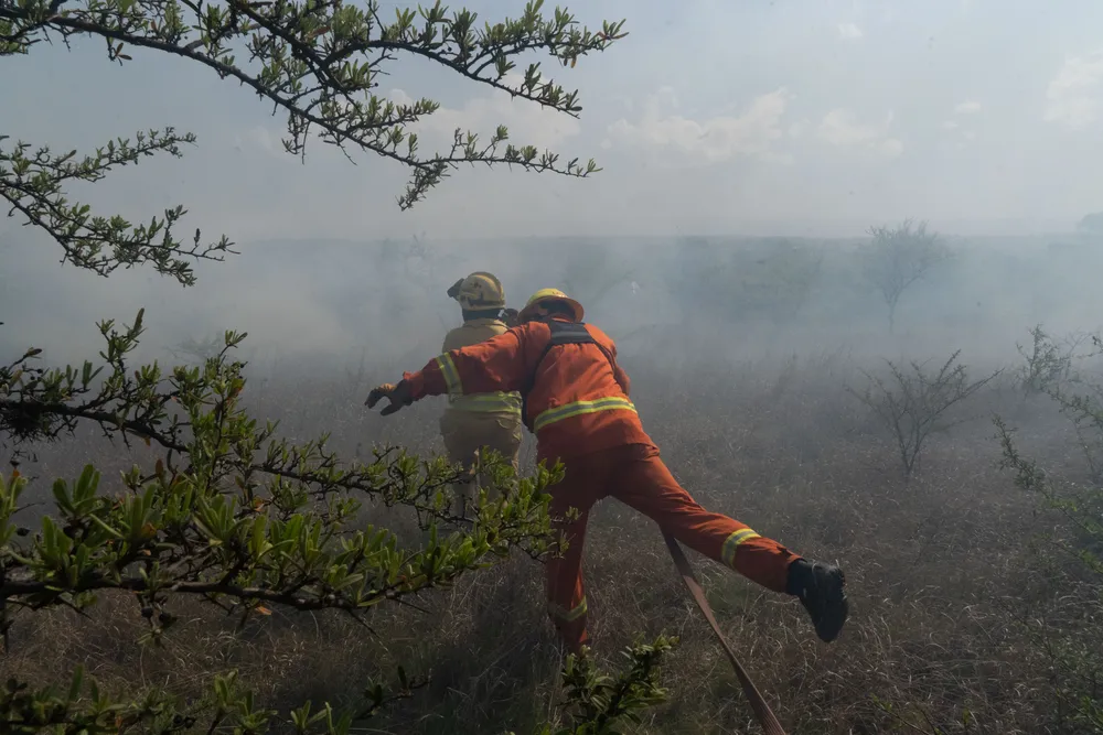 Incendio en Villa General Belgrano -  Foto: Gentileza Sebastián Gil Miranda
