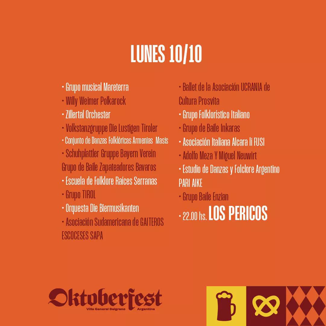 10 lunes musica en vivo oktoberfest