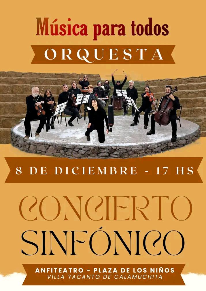 Evento gratuito en la Plaza de Villa Yacanto