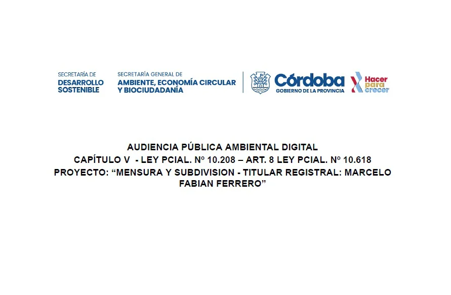 Audiencia publica ambiental