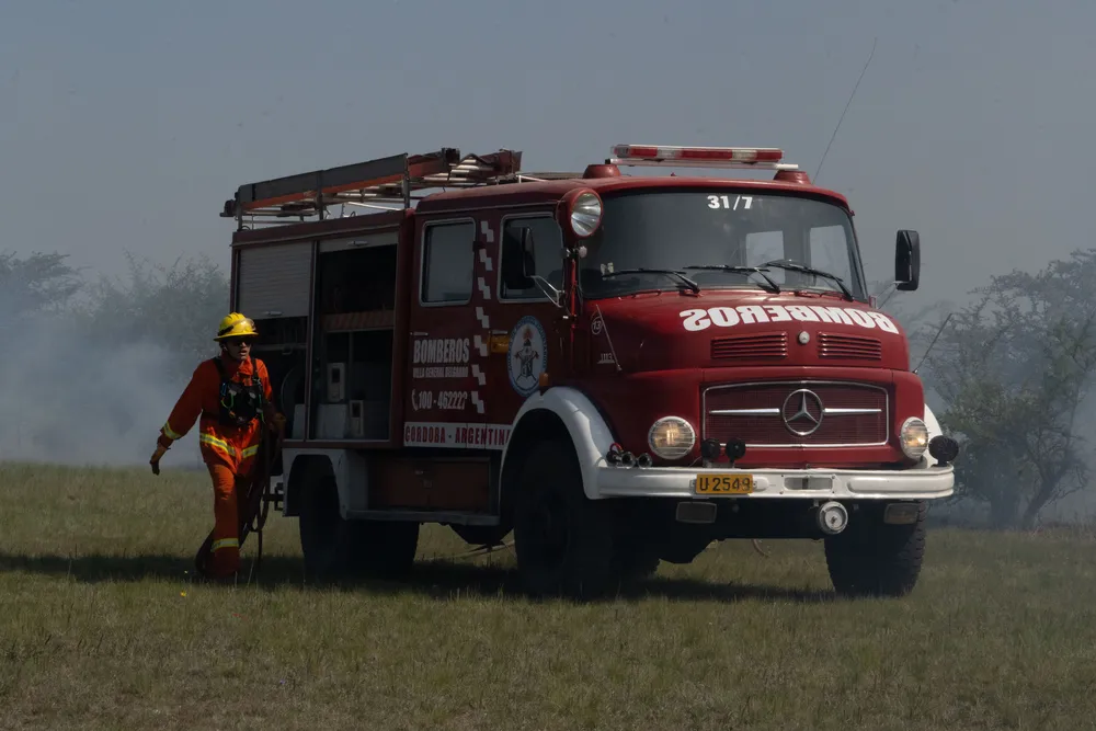 Incendio en Villa General Belgrano -  Foto: Gentileza Sebastián Gil Miranda