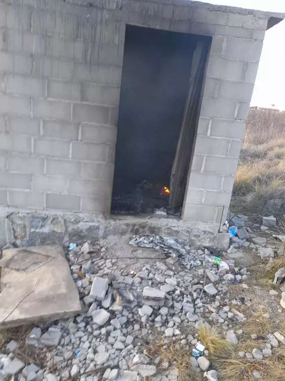 Incendio de vivienda en Villa Yacanto