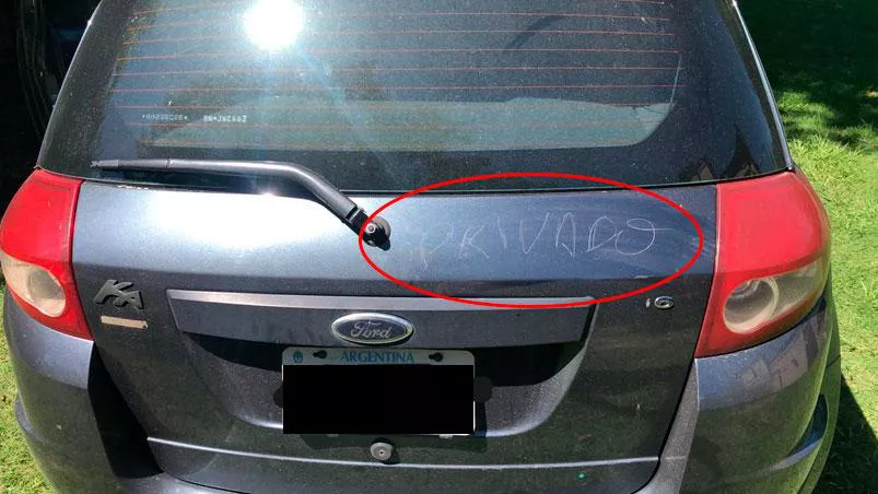 Auto Rayado -  Foto Canal Doce Cba