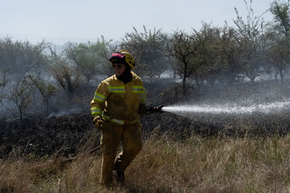 Incendio en Villa General Belgrano -  Foto: Gentileza Sebastián Gil Miranda