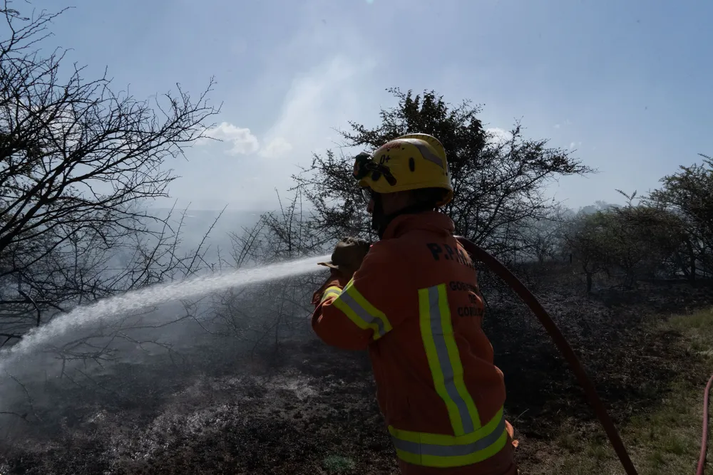 Incendio en Villa General Belgrano -  Foto: Gentileza Sebastián Gil Miranda
