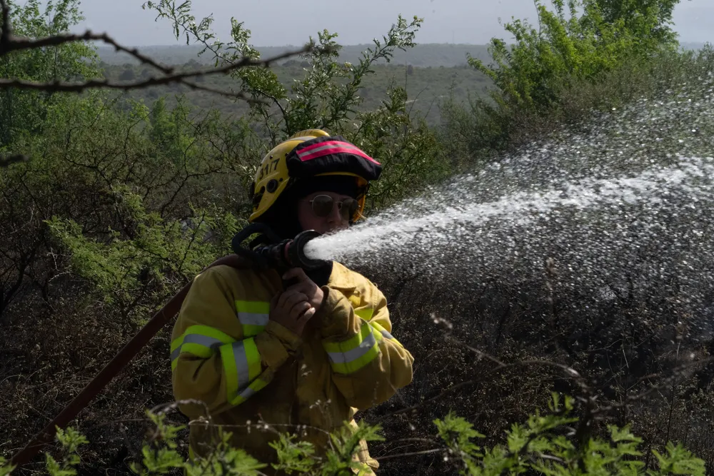 Incendio en Villa General Belgrano -  Foto: Gentileza Sebastián Gil Miranda