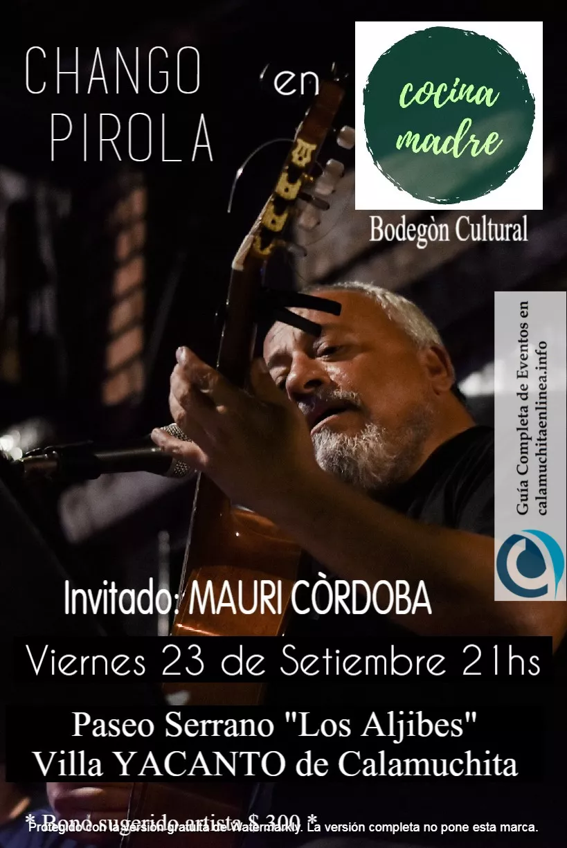 23 Sept Musica en vivo Yacanto