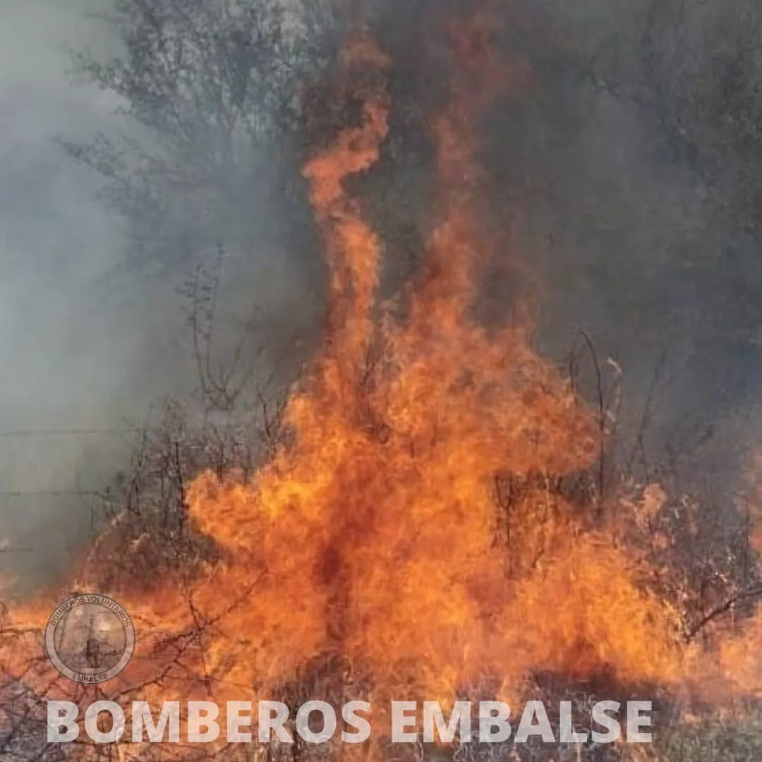 Incendio en zona rural