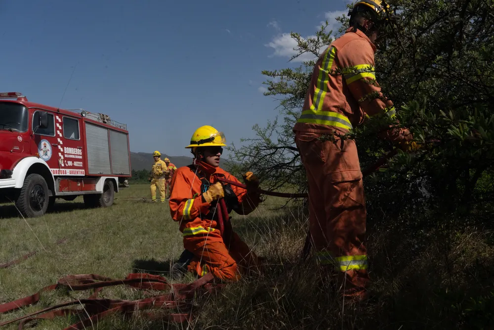 Incendio en Villa General Belgrano -  Foto: Gentileza Sebastián Gil Miranda