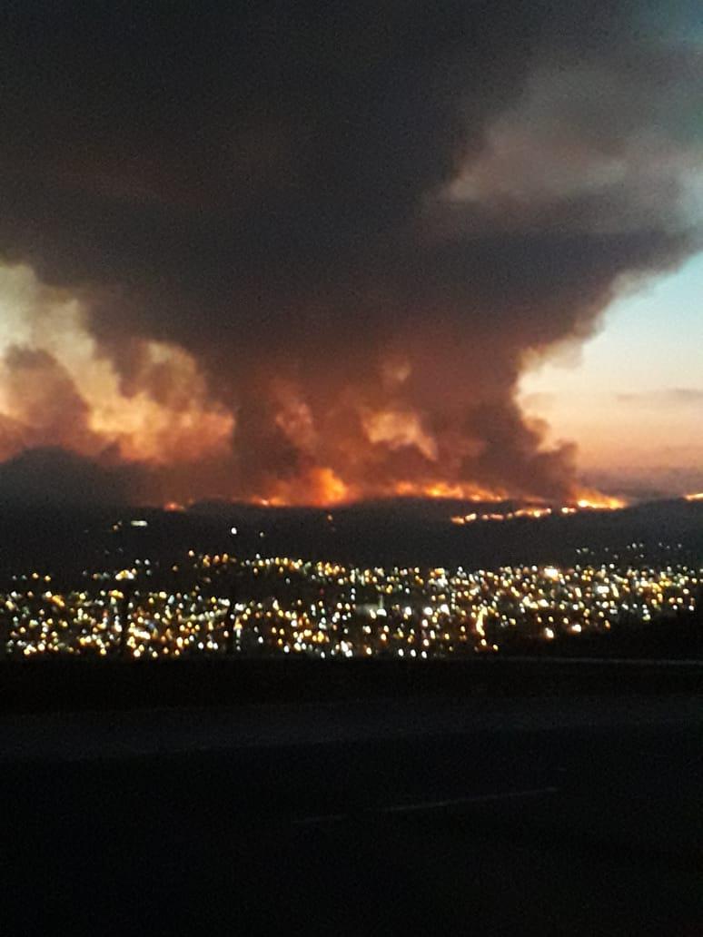 incendio en la Cumbre