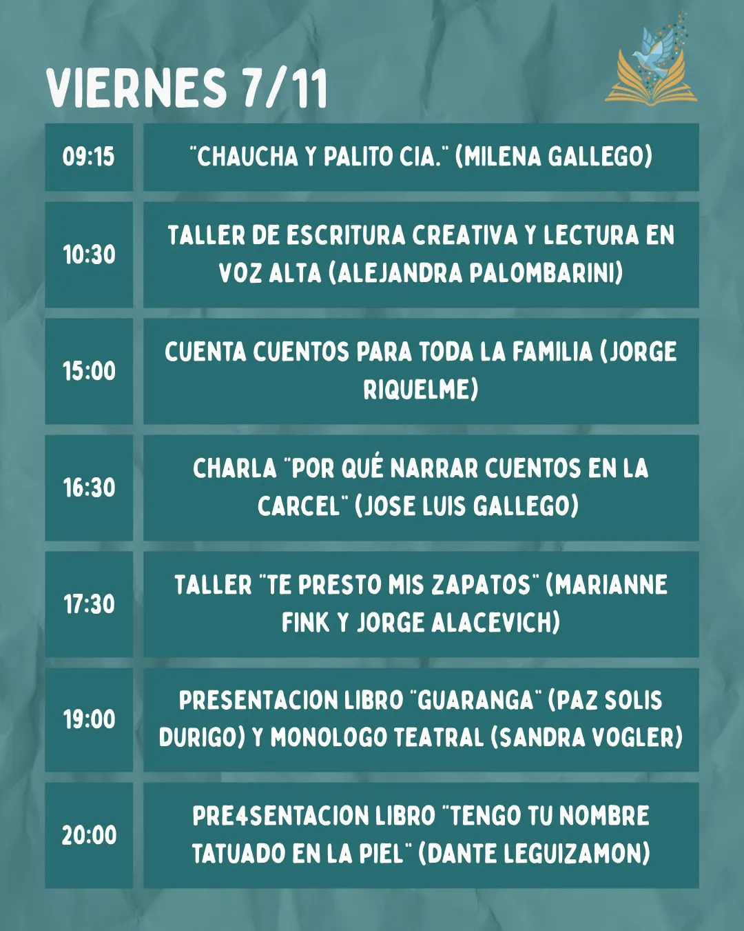 feria del libro Villa Rumipal 2025 viernes