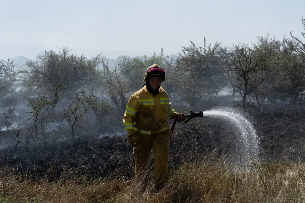 Incendio en Villa General Belgrano -  Foto: Gentileza Sebastián Gil Miranda