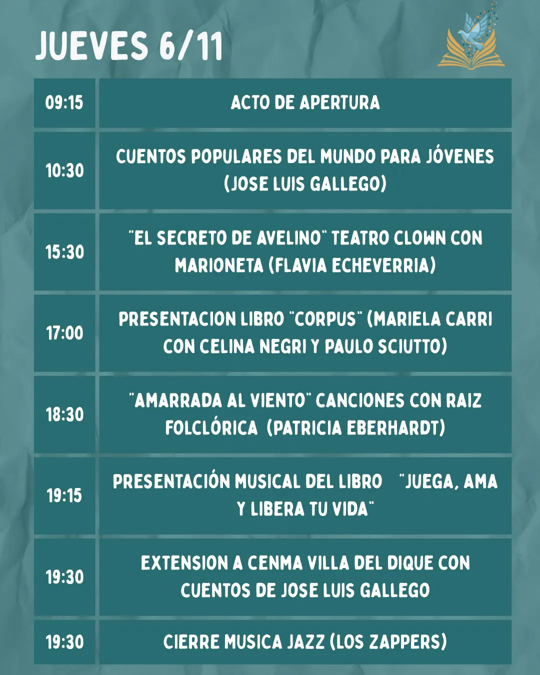 feria del libro Villa Rumipal 2025 jueves