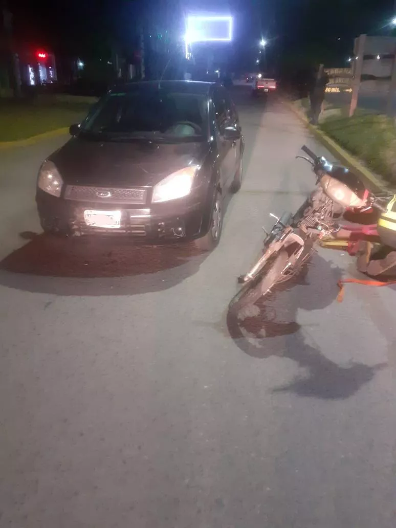 Embalse: nuevo accidente entre un automóvil y una motocicleta 