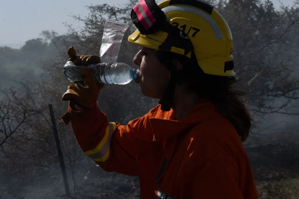 Incendio en Villa General Belgrano -  Foto: Gentileza Sebastián Gil Miranda