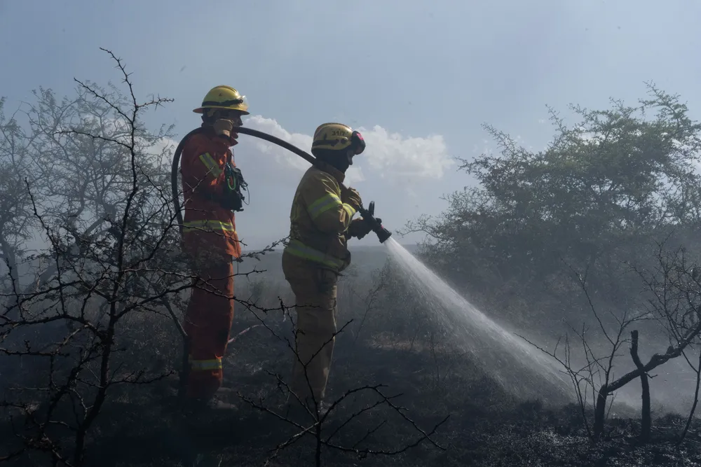 Incendio en Villa General Belgrano -  Foto: Gentileza Sebastián Gil Miranda