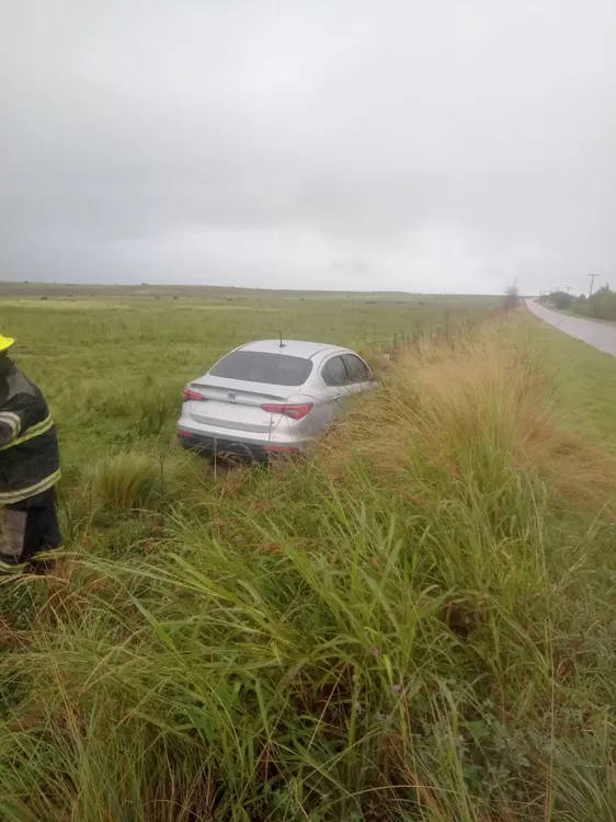 Villa Yacanto: un automóvil despistó en la ruta