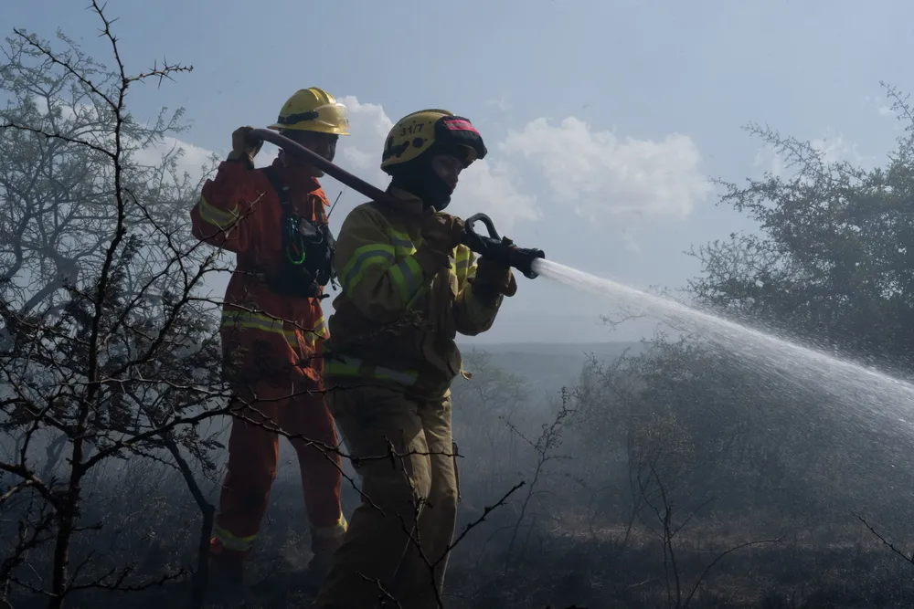 Incendio en Villa General Belgrano -  Foto: Gentileza Sebastián Gil Miranda