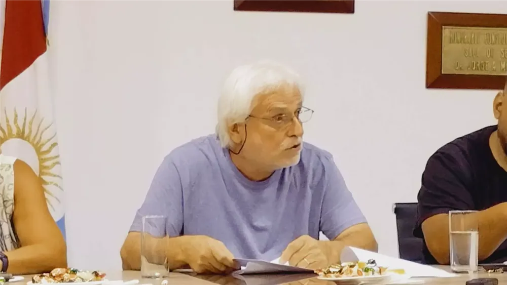 Scoles durante la Apertura de Sesiones del Concejo Deliberante en Villa del Dique Foto: Calamuchitaenlinea.info