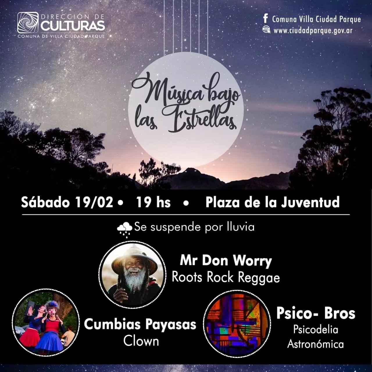 Guía completa de eventos musicales del fin de semana