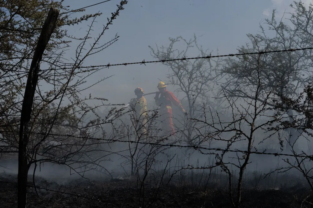 Incendio en Villa General Belgrano -  Foto: Gentileza Sebastián Gil Miranda