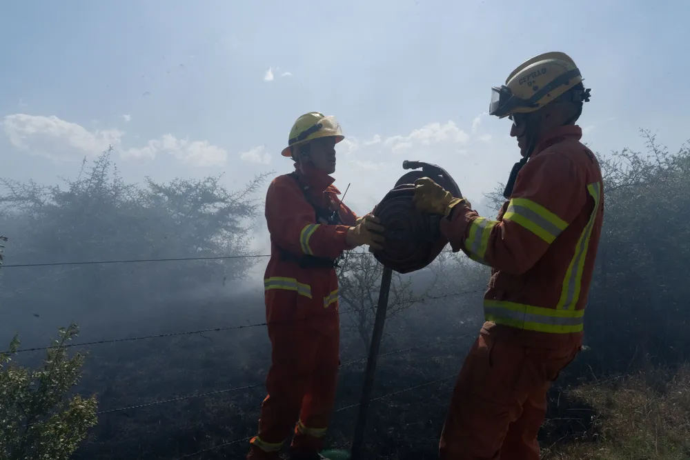 Incendio en Villa General Belgrano -  Foto: Gentileza Sebastián Gil Miranda