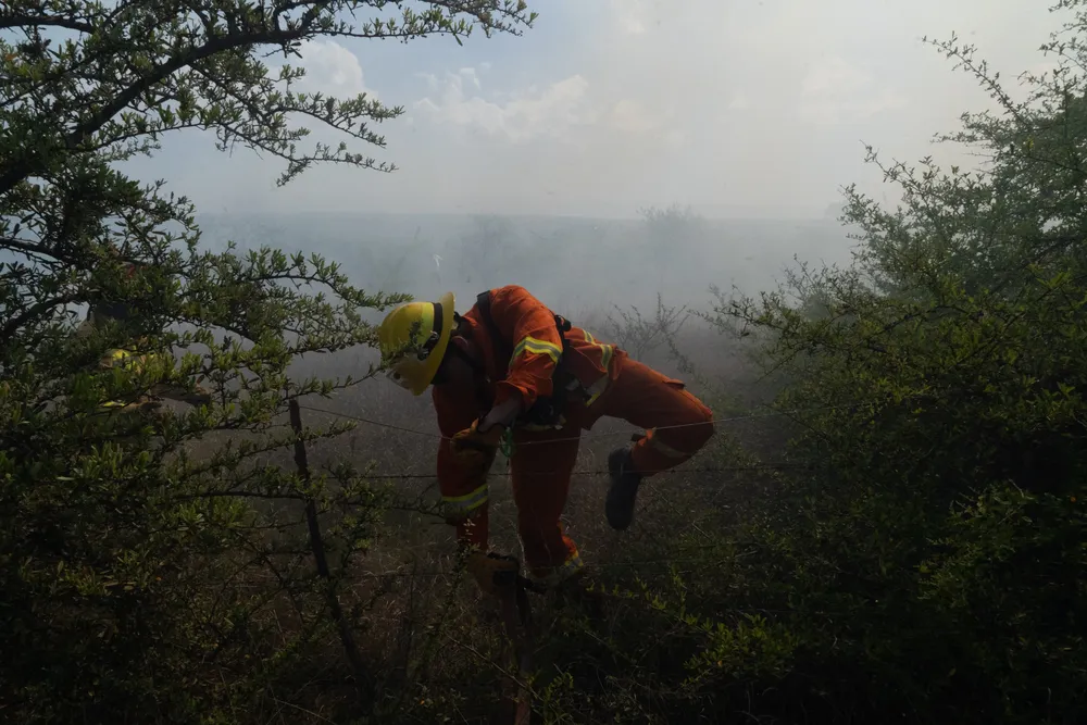 Incendio en Villa General Belgrano -  Foto: Gentileza Sebastián Gil Miranda