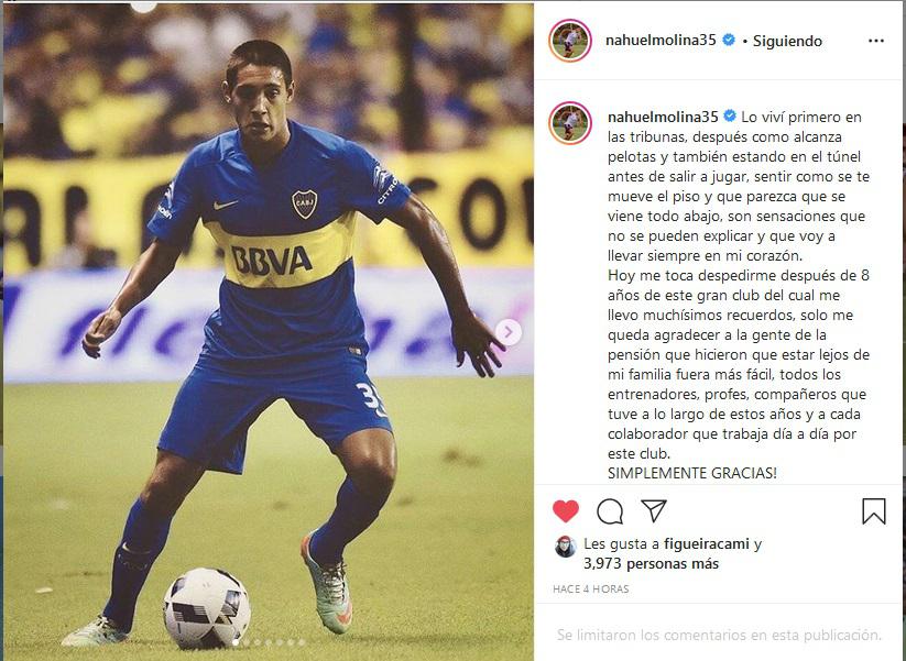 Nahuel Molina Lucero quedó libre en Boca y lo espera el fútbol europeo