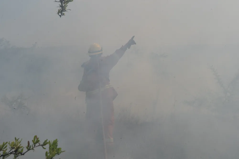 Incendio en Villa General Belgrano -  Foto: Gentileza Sebastián Gil Miranda