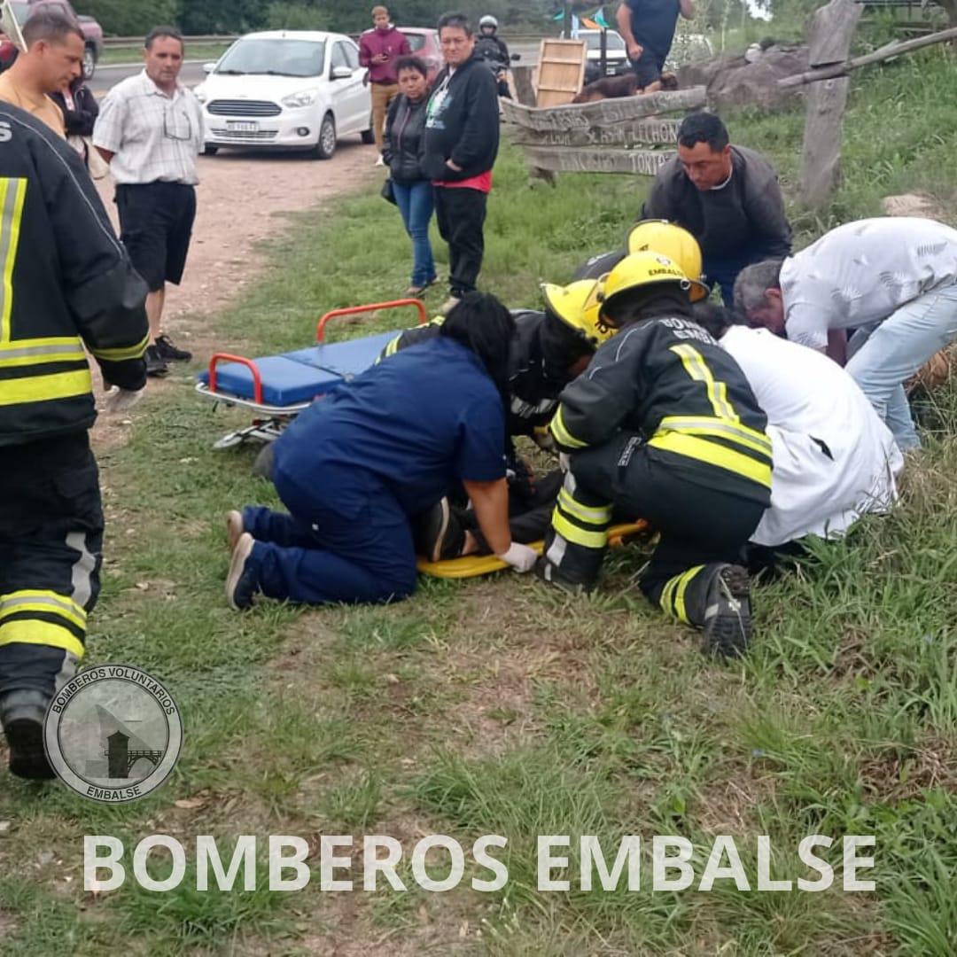 Accidente en Embalse