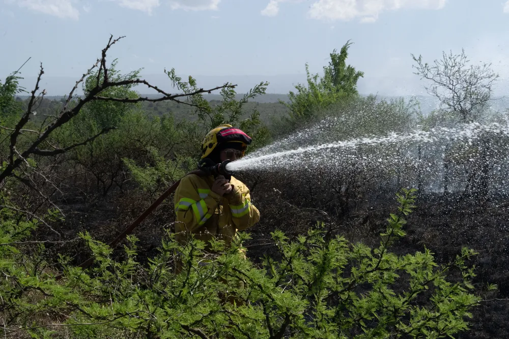 Incendio en Villa General Belgrano -  Foto: Gentileza Sebastián Gil Miranda